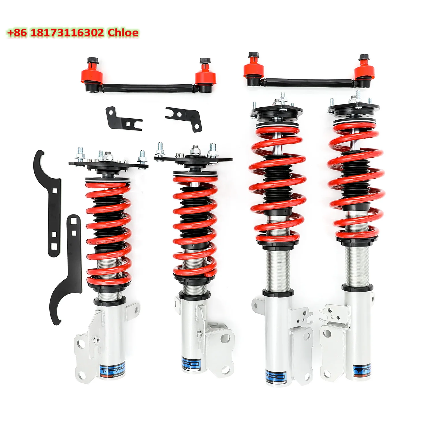 /fapo Ps035810 For Camry 6th Gen Xv40/acv40 2007-2011 Fully Adjustable Coilover Lowering Kit Suspension Shocks