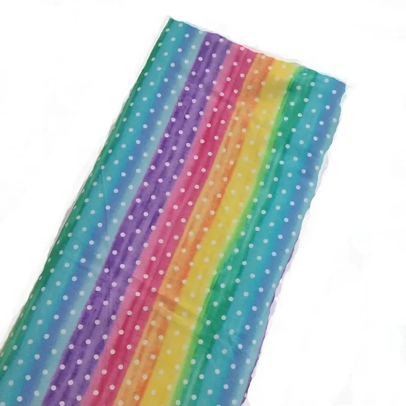 ViapHia 100% Cotton Digital Printing  Rainbow Series Printed Cotton Fabric Customization Support