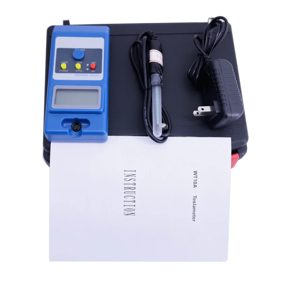 New WT10A Handheld Digital Gauss Meter Teslameter Magnetic Field Tester Measurement Range 0~200mT,0~2000mT