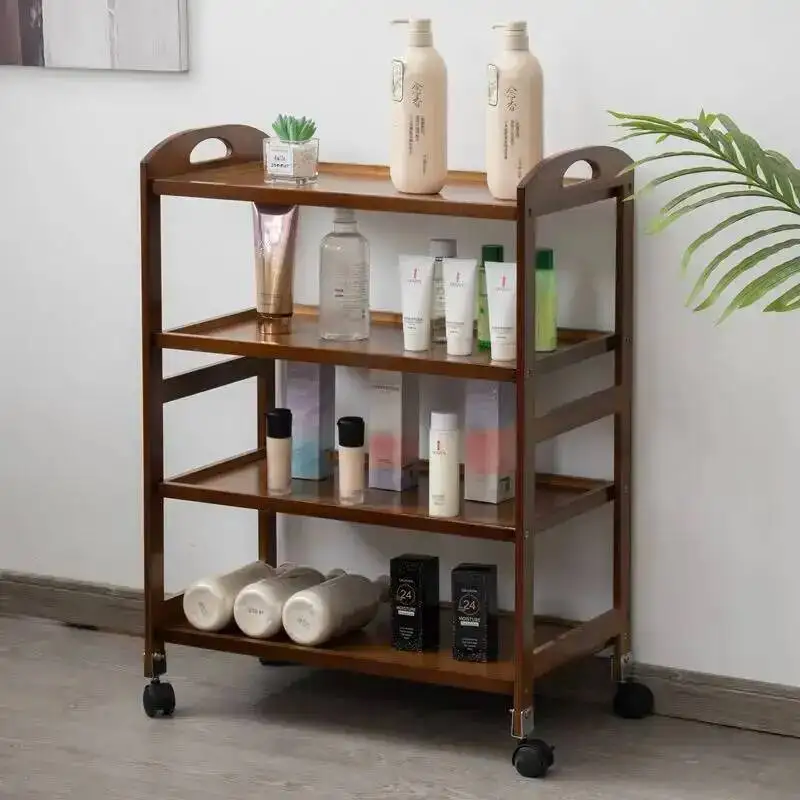 Chair Drawer Trolley Salon Accessories Professional Hairdresser Hairdressing Cabinet Beauty Drawers Cosmetic Wheels Gold Trolley