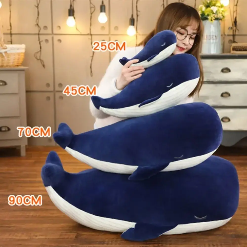25 cm/45 cm Blauwe Walvis Haai Grote Witte Haai Pop Zacht Sierkussen Knuffel Gevuld Zee dier Simulatie Poppen Verjaardagscadeau