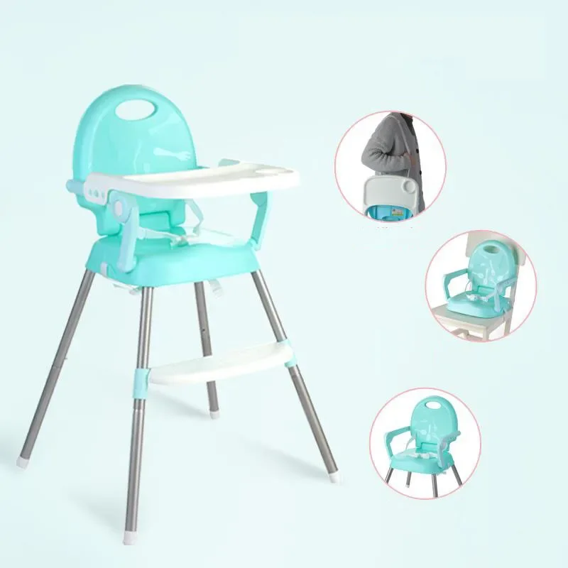 Removable Baby Multifunctional Adjustable High Chair For Baby Feeding Portable Folding Baby Dining Chair