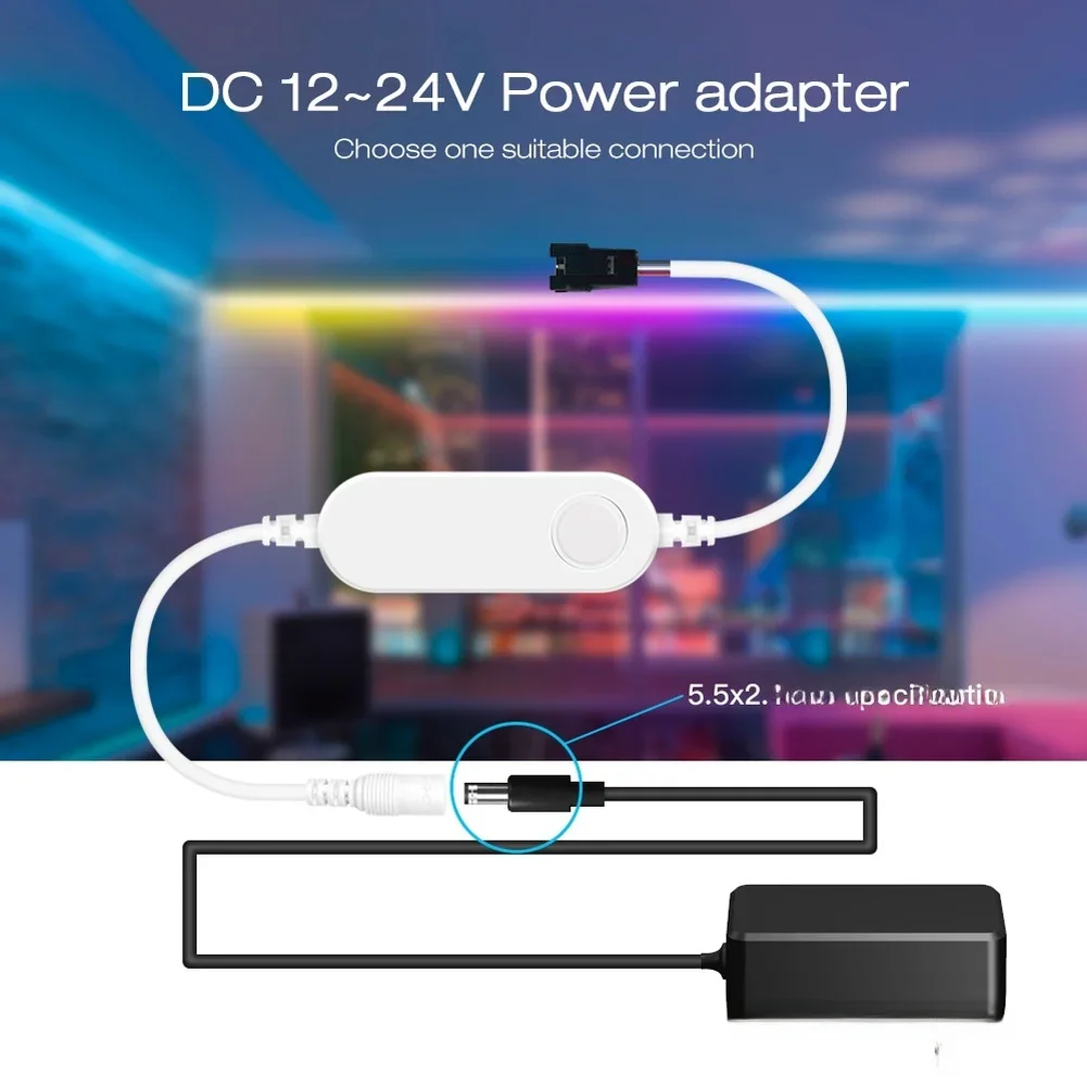 1pc LED Strip Controller For ESP32 For Mini LED Strip Controller RGB IC Digital With Mic Music Sound Mode For Light Color Bright