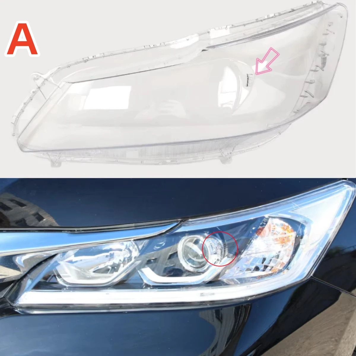 For Honda Accord 9.5Th Generation 2016 2017 Car Products Lampshade Headlights Cover Car Front Headlight Lens Cover Lights Shell