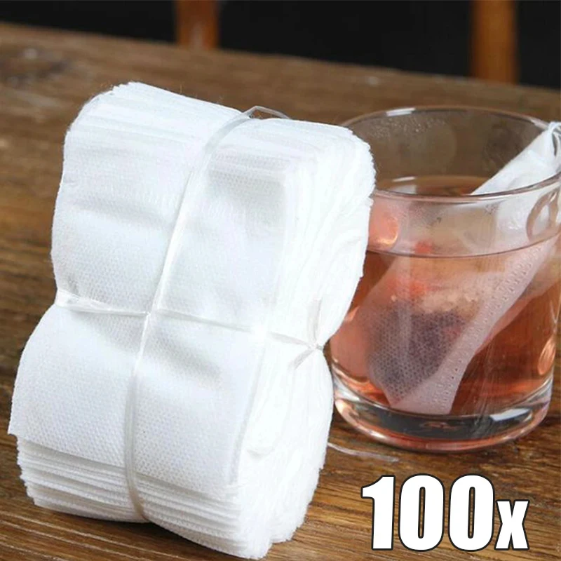 

0/PCS Bags Disposle Non-woven Fric Spice Coffee Infuser with String Heal Seal bag Empty Pouch