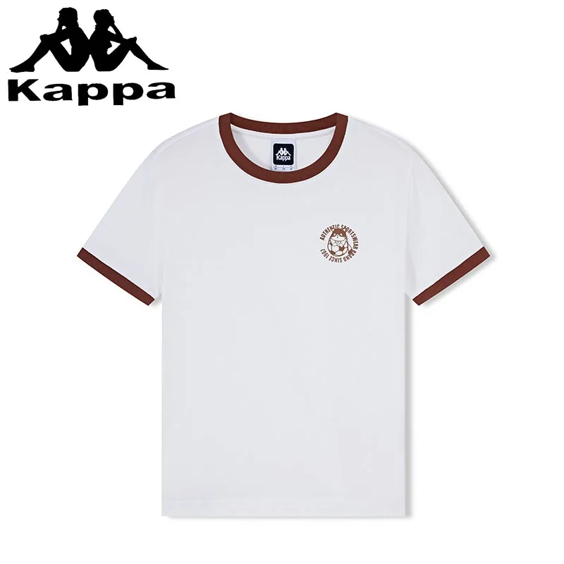 

Kappa Pure Cotton Short-sleeved T-shirt Women's Summer 2024 New Y2k Clothing Sports Running Tops Trendy Versatile T-shirts Women