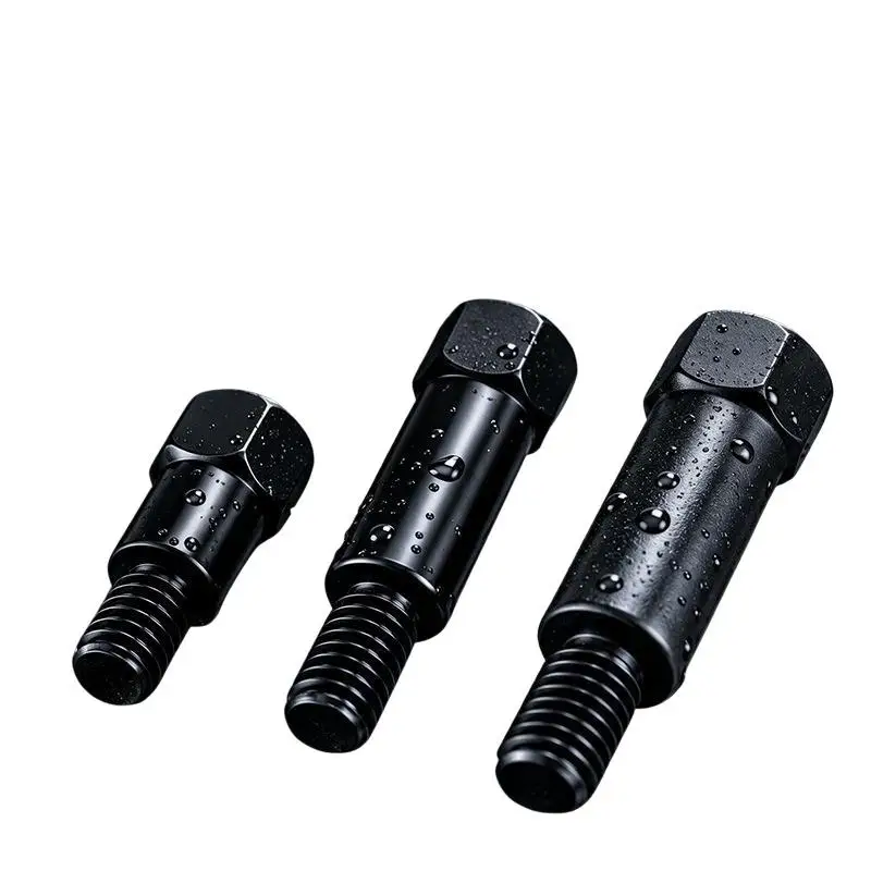 5/10PCS 8/10mm M8 M10 Clockwise Mirror Adapter Metal Heighten Rearview Bolt Screw Thread Conversion Bolt Motorbike Mirror Screw