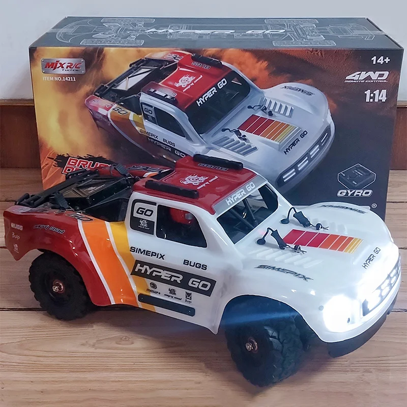 MJX HYPER 14211 Short Card 1/14 Four-Wheel Drive Brushless Off-Road Drift Desert Card Electric Remote Control Car Model Toy RTR