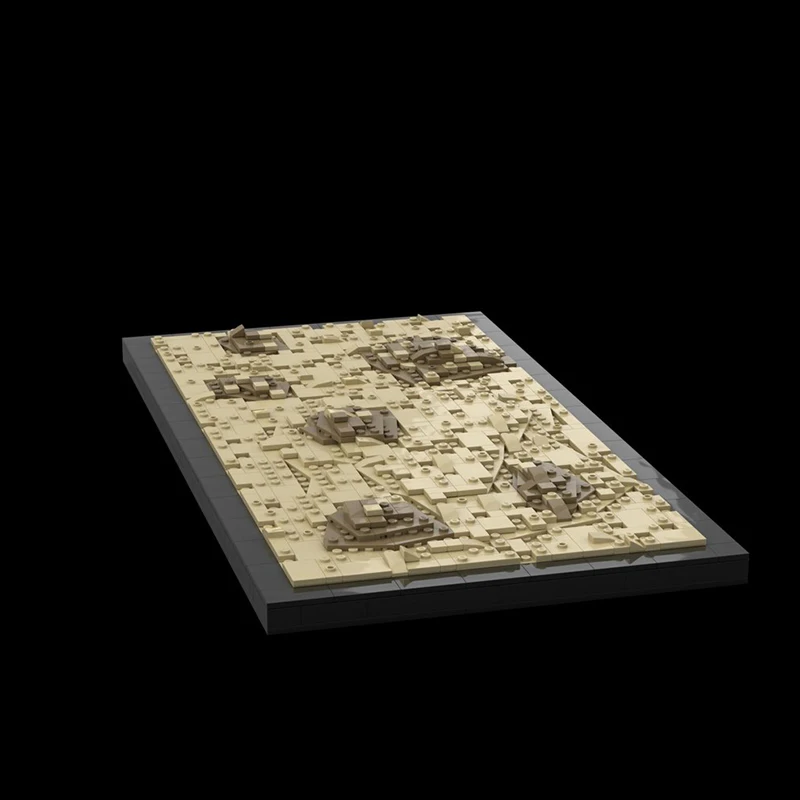 Popular estrela filme moc blocos de construção tatooine paisagem modelo tecnologia famosa cena tijolos diy montagem brinquedos do feriado presentes