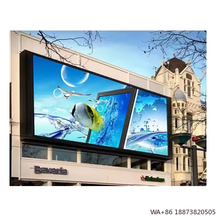 SMD2727 Pantalla Led impermeable al aire libre P6.67 poste de calle Pantalla fija doble cara electrónica Led cartelera grande