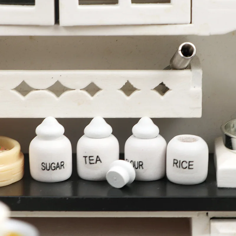 5picecs 1:12 مقياس دمية مصغرة الجرار الخشبية مجموعة-لطيف التظاهر اللعب ملحقات لعبة ديكور أثاث بيت الدمى