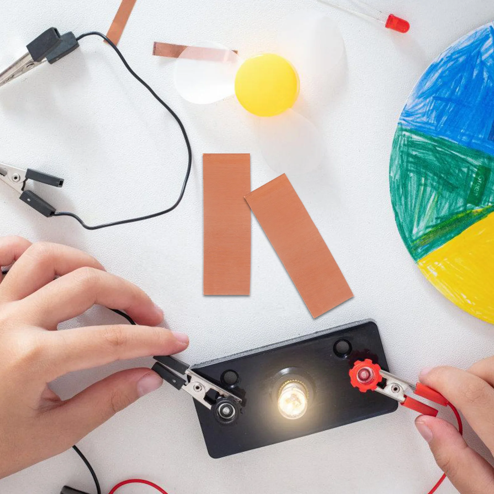 

10Pcs Experiment Iron Sheets Fruit Science Project Material Teaching Supplies for DIY Science Learning