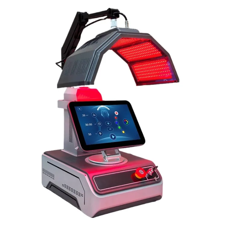 

Beauty Salon Hair Growth Machine 655 Nm Therapy Lights for Hair Regrowth and Loss Therapy Skin Analyzer High Frequency