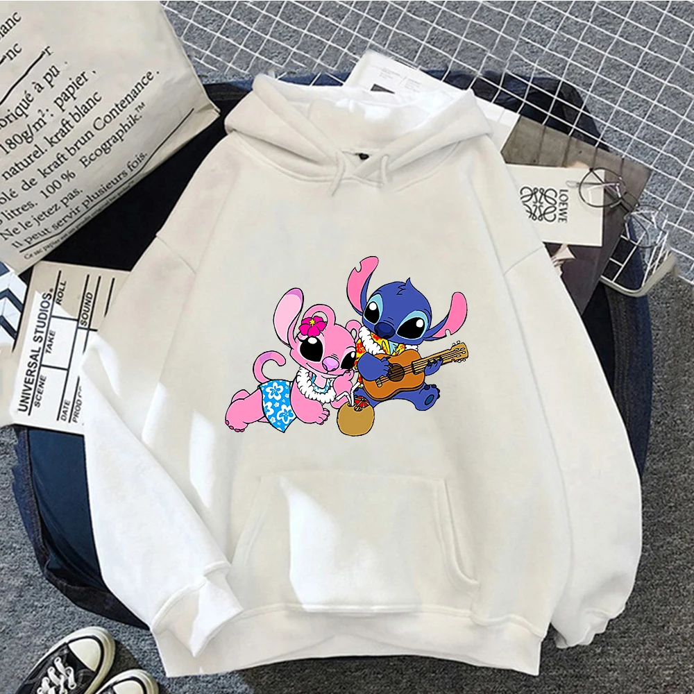

Корейская толстовка с капюшоном, люксовый бренд MINISO Disney Starling, толстовка с узором, зимние аксессуары, женский теплый толстый базовый пуловер с капюшоном