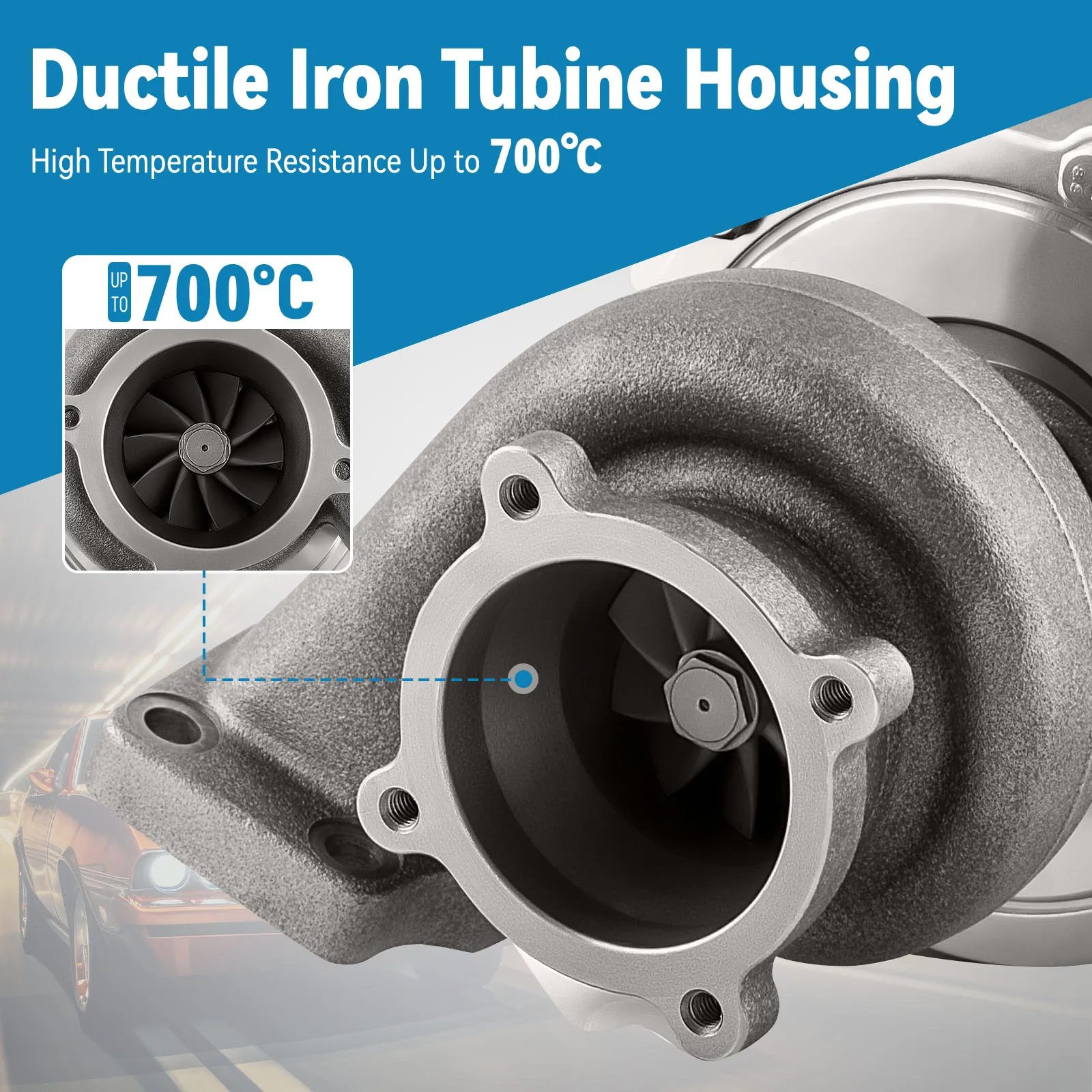 Turbocompressor para Honda Civic, Compressor, T3T4, GT3582, GT30, A, R .70, A, R .63