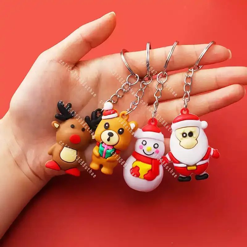 For Children, Creative Small Gift Cartoon Santa Doll Keychain Pendant