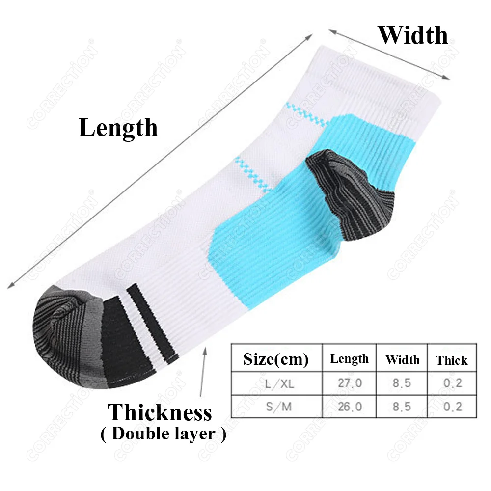 CORRECTION Plantar Fascia Compression Socks Compression Socks Sweat-absorbent deodorant breathable Sweats Sports Pressure Socks