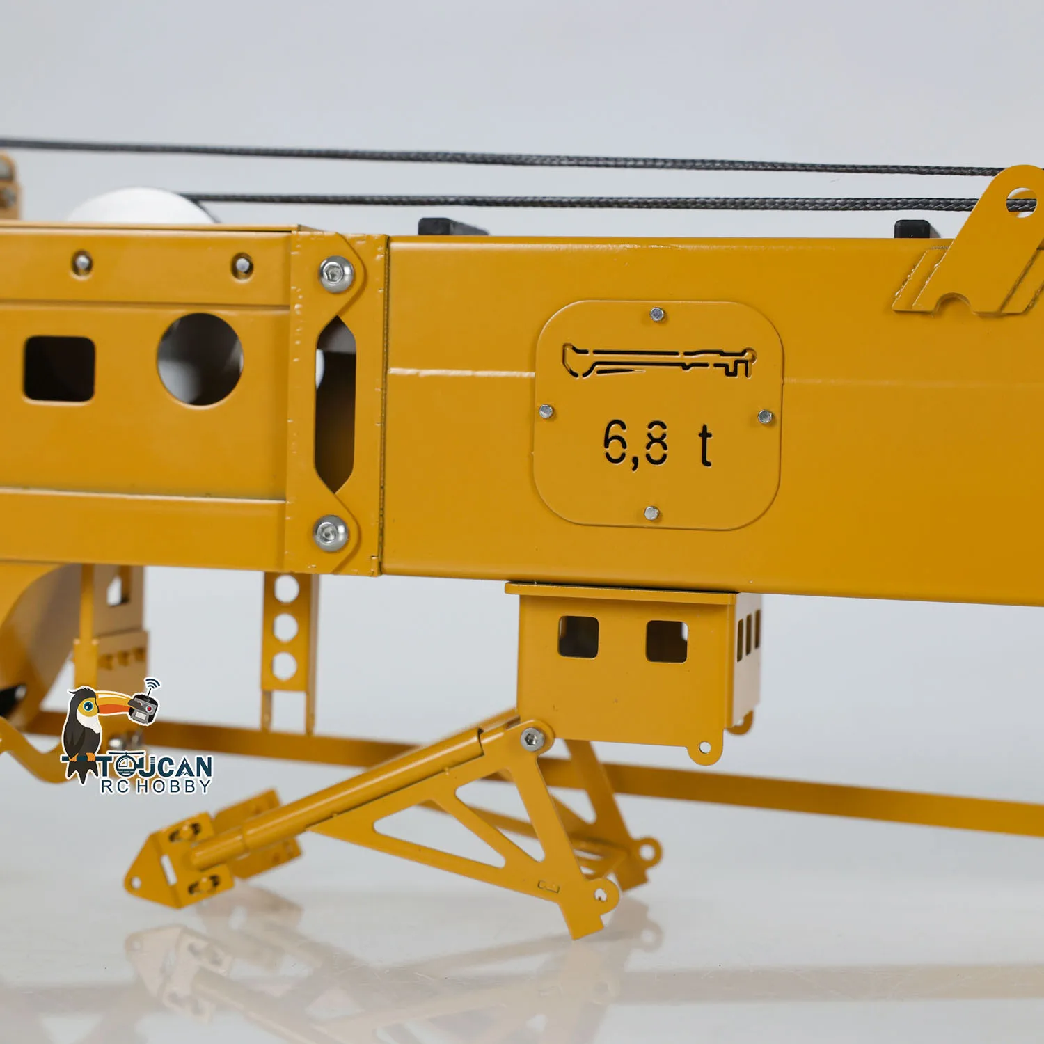 JMJ RC Assembled Superlift for 1/14 Remote Control Hydraulic Crane Truck Metal Y Wings Crane Model Upgraded Accessory TH24320