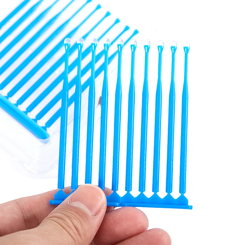 10Pcs Disposable Dental Adhesive Applicator Stick Porcelain Veneer Tooth Coating Brush Tool