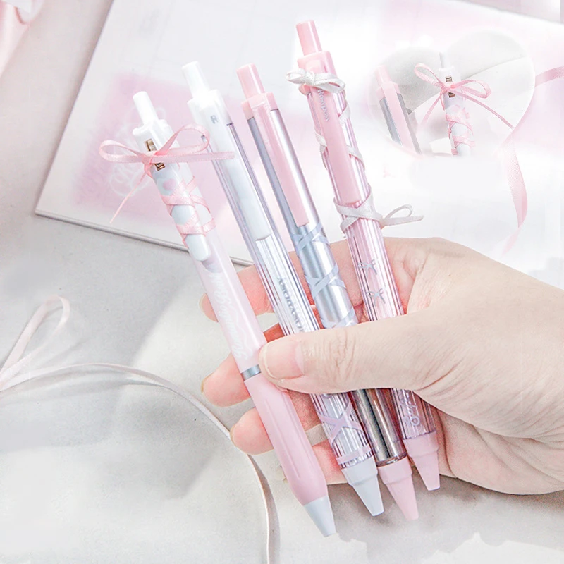 Mr. Paper 4pieces/box Ribbon Style Gel Pens with High Appearance Student Writing Pen Office Accessories Stationery