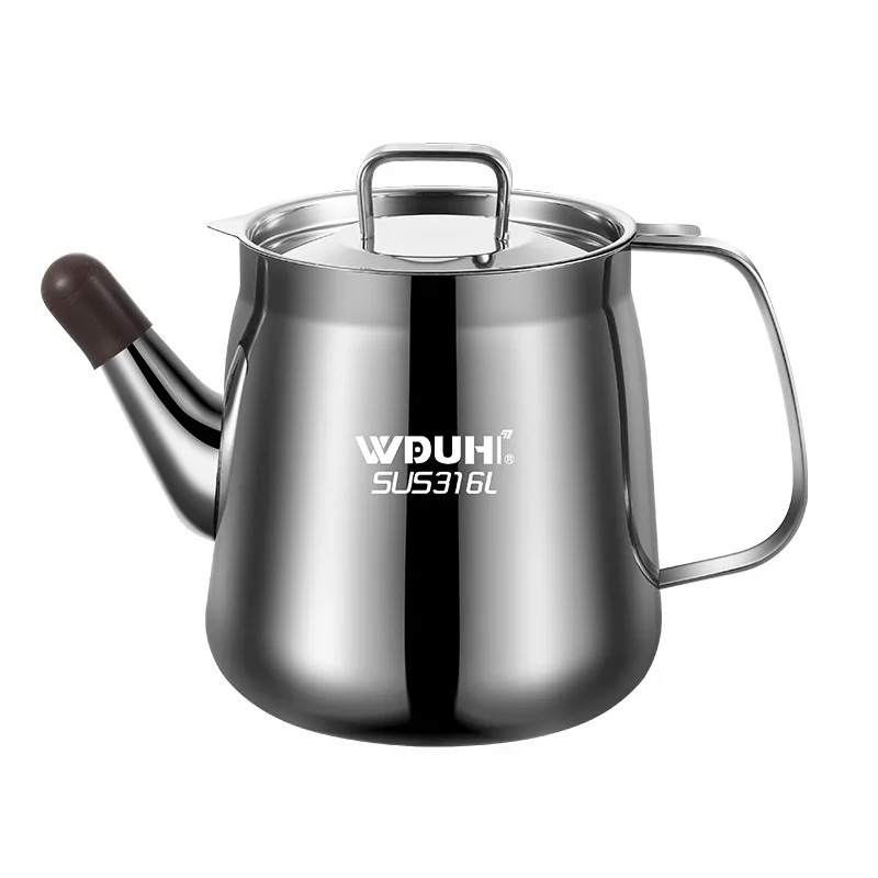 

Kitchen household 316L stainless steel filter oil residue with filter screen oil bottle