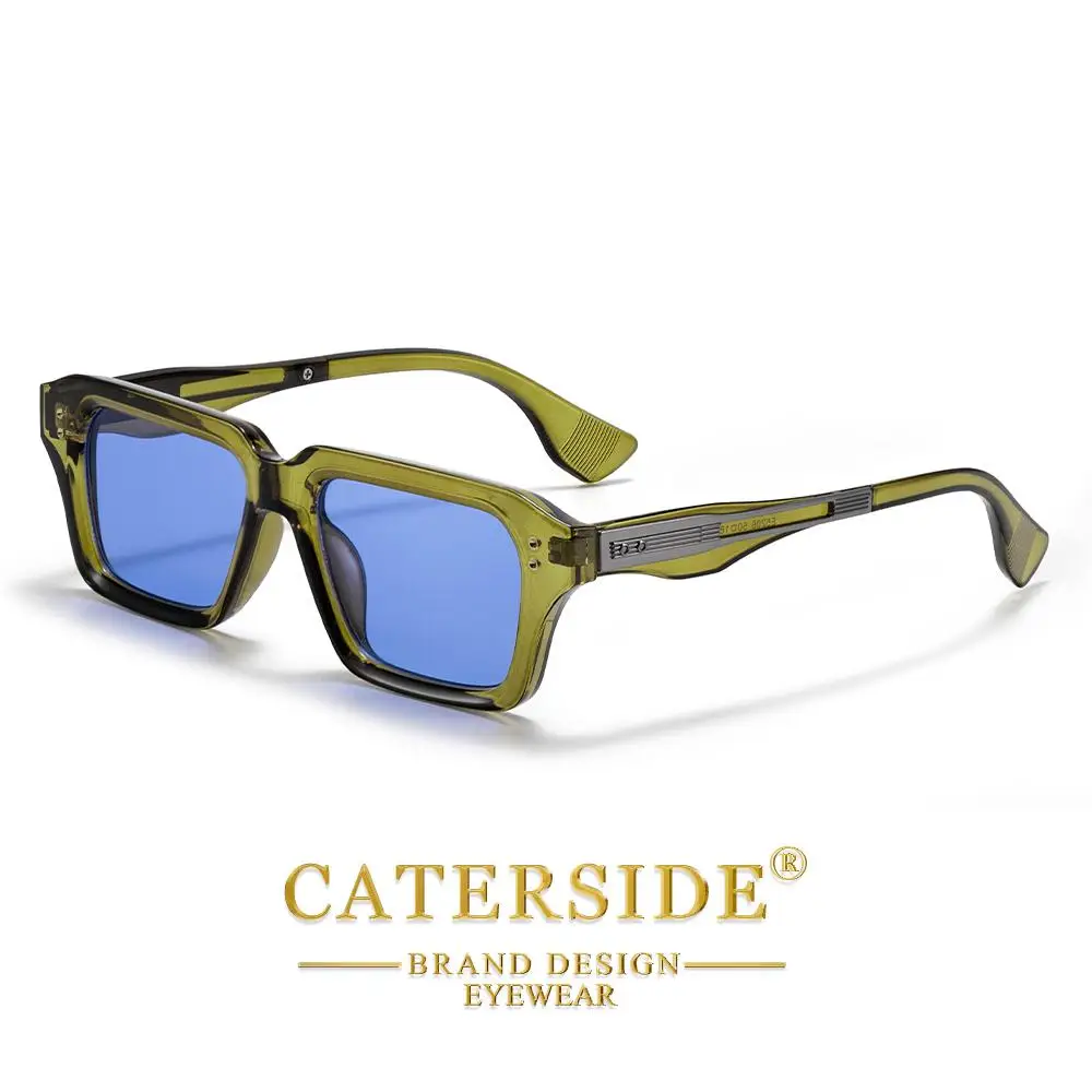 CATERSIDE Neue Herren-Sonnenbrille, modisches Markendesign, Hip-Hop-Stil, Sonnenbrille, moderne Damen-Party-Reise-Outdoor-Brille, UV400 – Detail 18