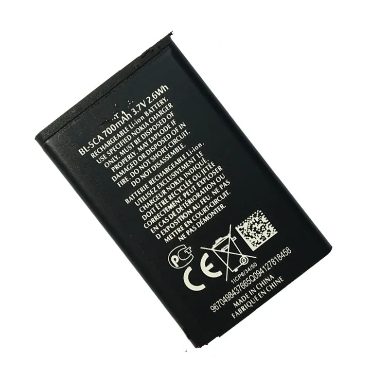 Brand New High Quality BL-5CA Phone Replace the Battery for Nokia 1111 1112 1200 2310 5130XM 7600 N70 E60 5030 C2-00 C2-01 X2-01