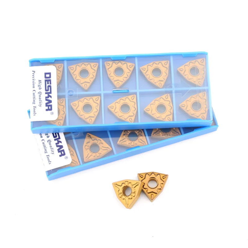 DESKAR إدراج WNMG080408 WNMG080412 TM MT PR PM HQ CQ L-S R-S WNMG 080404 كربيد إدراج القاطع آلة خرط تعمل بالتحكم الرقمي بواسطة الحاسوب الصلب تحول أدوات