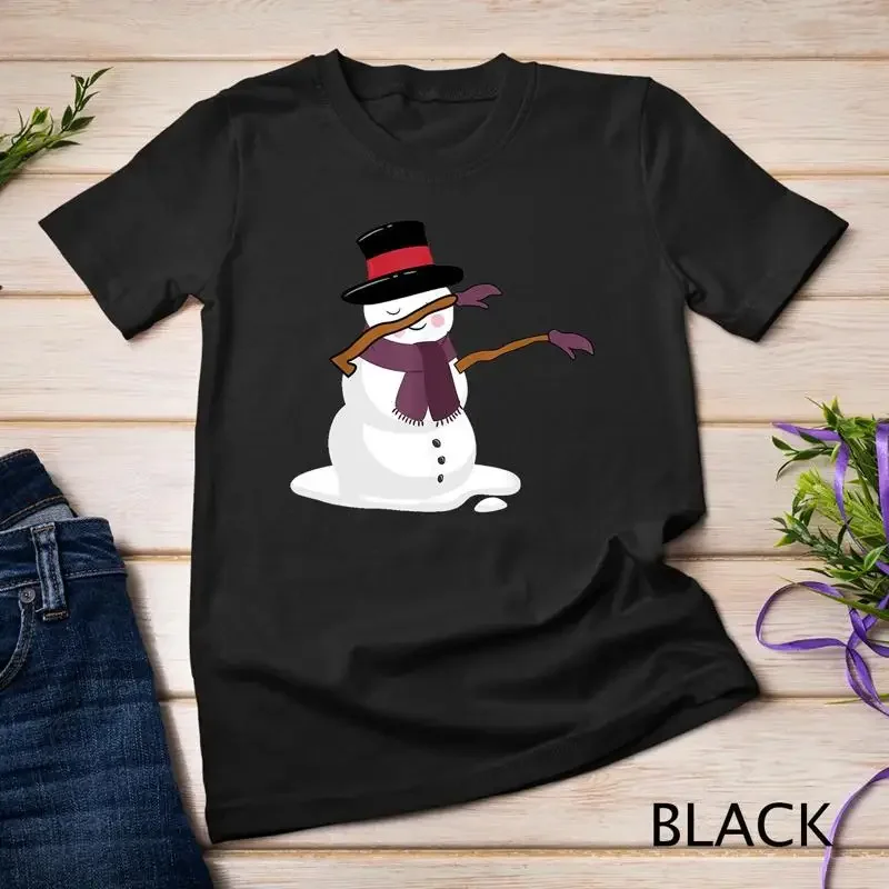 Christmas Dabbing Snow Man T Shirt Unisex T shirt
