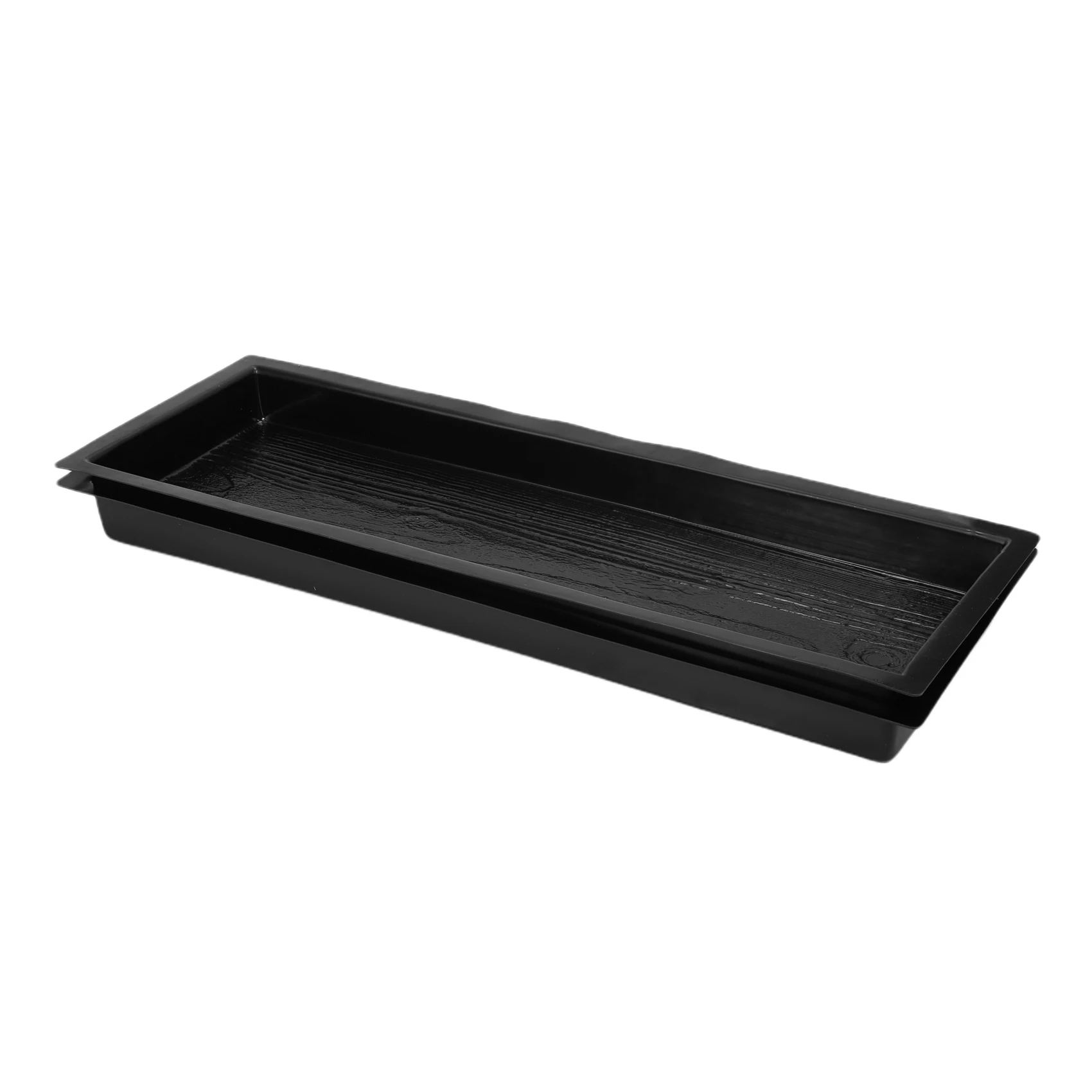 L60A 2 Molds Old Wooden Boards Paving Pavement Concrete Mould Garden Stepping Stone Path Patio