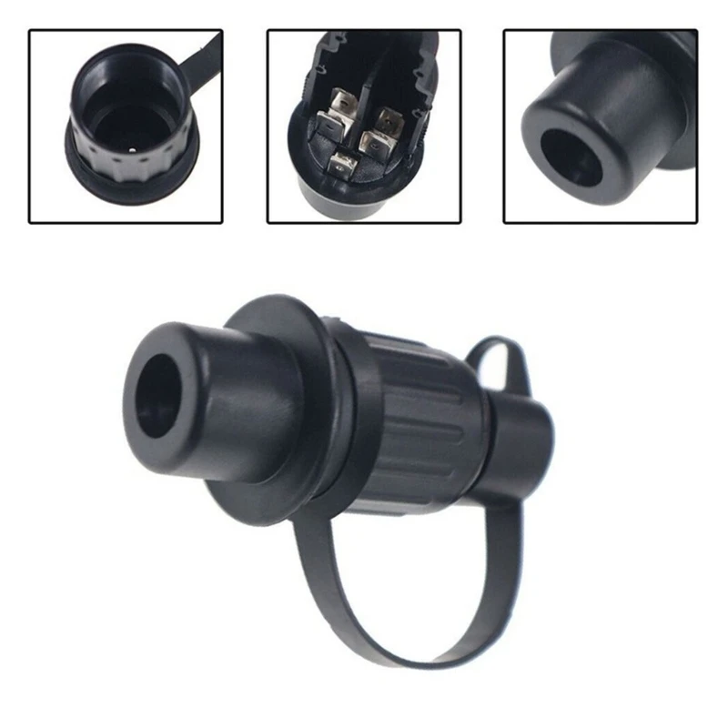  3 Pin Trailer Plug Adapter 12V 3 Poles Towing Socket Electronic Connector for Truck Caravans Trailer Boats