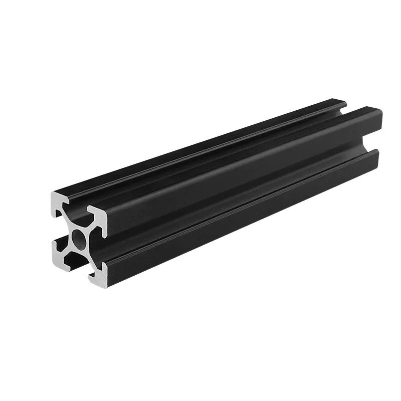 1PCS Black Anodic Oxidation 2020 2020N2 2020R 2040 2060 3030 3030N2 3030R 3060 4040 4040R N2 T-Slot Aluminum Profile EU Standard