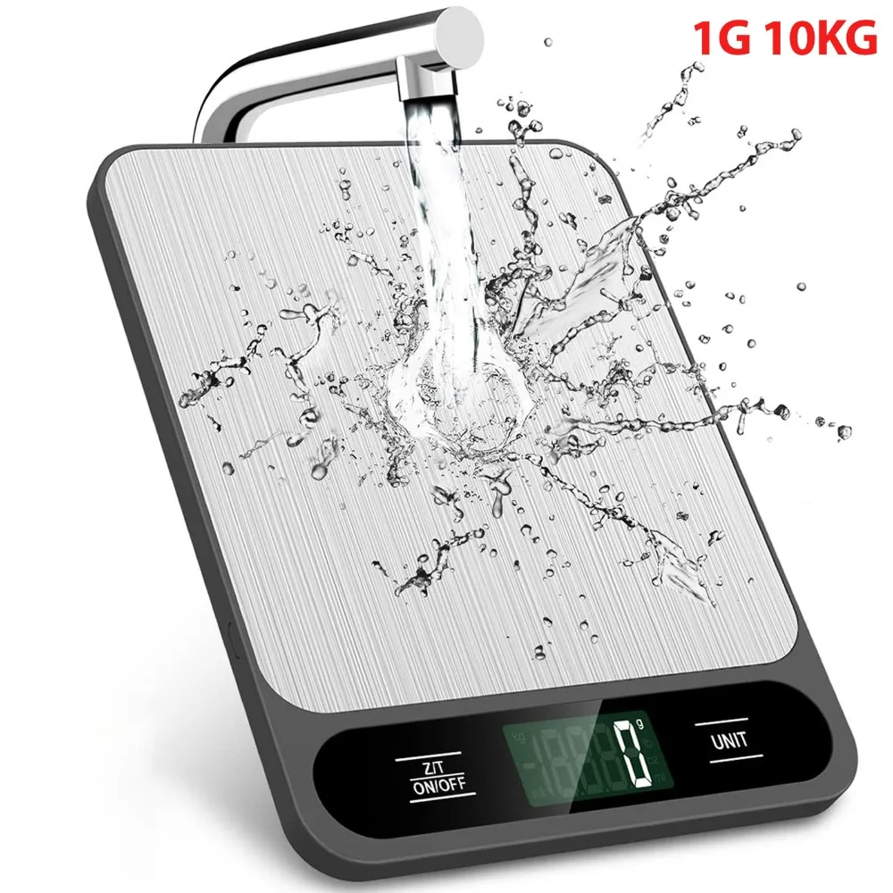 

5kg/10kg Digital Kitchen Scale Weight Scale Usb Food Coffee Scales Smart Electronic Waterproof Digital Scale For Baking and Cook