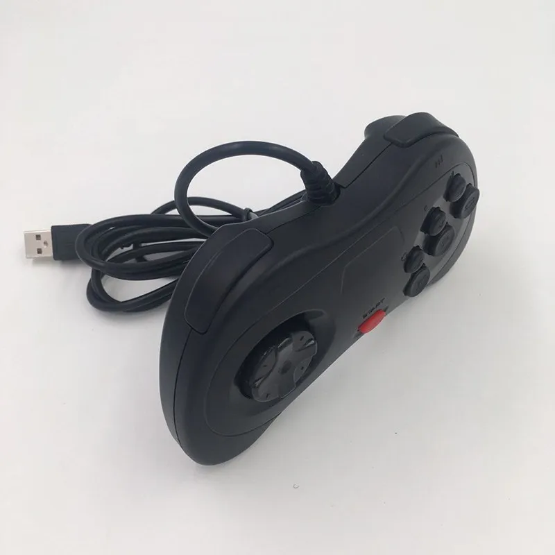 50 個セガサターン USB 有線ゲームパッド 6 ボタンゲームコントローラジョイパッドジョイスティック PC 用 Mac