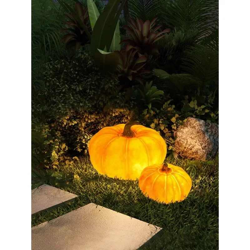 

Modern and simple outdoor waterproof luminous pumpkin-shaped lights, villa garden landscape lights, park lawn lights