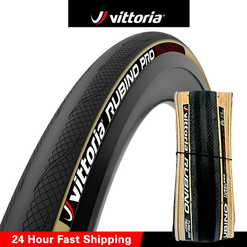 

Vittoria RUBINO PRO Road Tire 700×25/28 Graphene 2.0 Tubeless/Clincher Folding Tires 150TPI For 700X28C Road Bicycle Competition