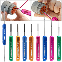 Car Terminal Removal Tool Kit Wire Plug Connector Pin Extractor Puller Release for Deutsch Terminal Plug DT DTM DTP Series 9pcs