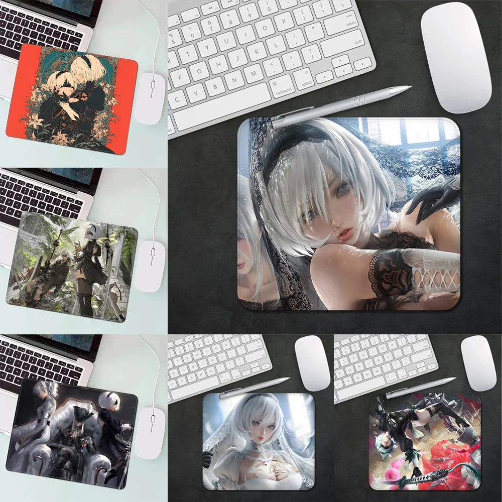 

NieR Automata 2B Gaming Mouse Pad XS Small Mousepad For PC Gamer Desktop Decoration Office Mouse Mat Deskmat Rug