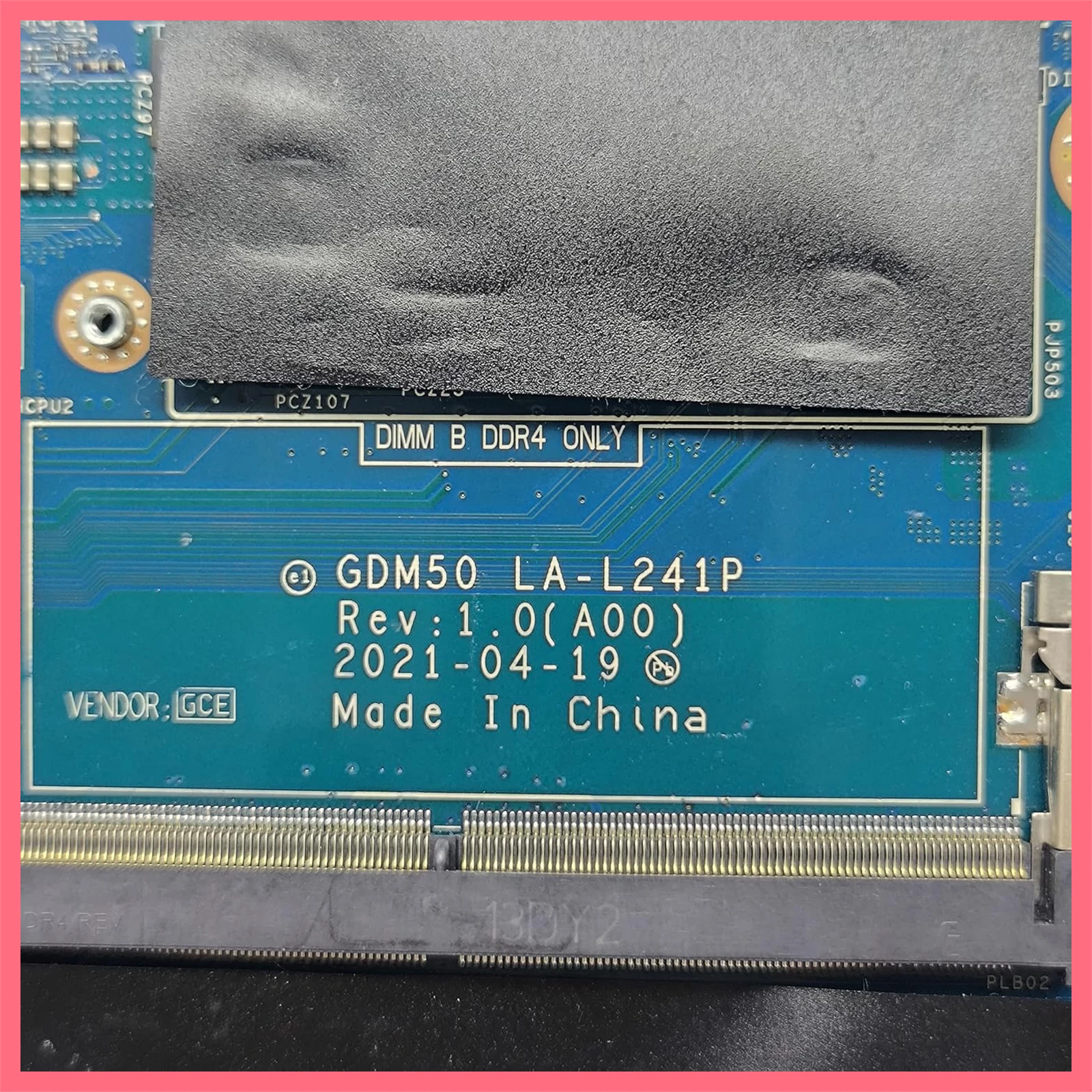 Placa-mãe para laptop GDM50 LA-L241P para Dell Inspiron 15 3511 Placa de sistema processador i3-1125G4 0FFWCW FFWCW