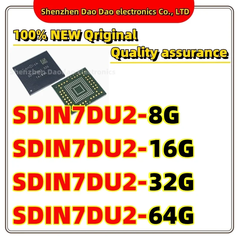 

SDIN7DU2-8G SDIN7DU2-16G SDIN7DU2-32G SDIN7DU2-64G FBGA-153 EMMC memory chip new original