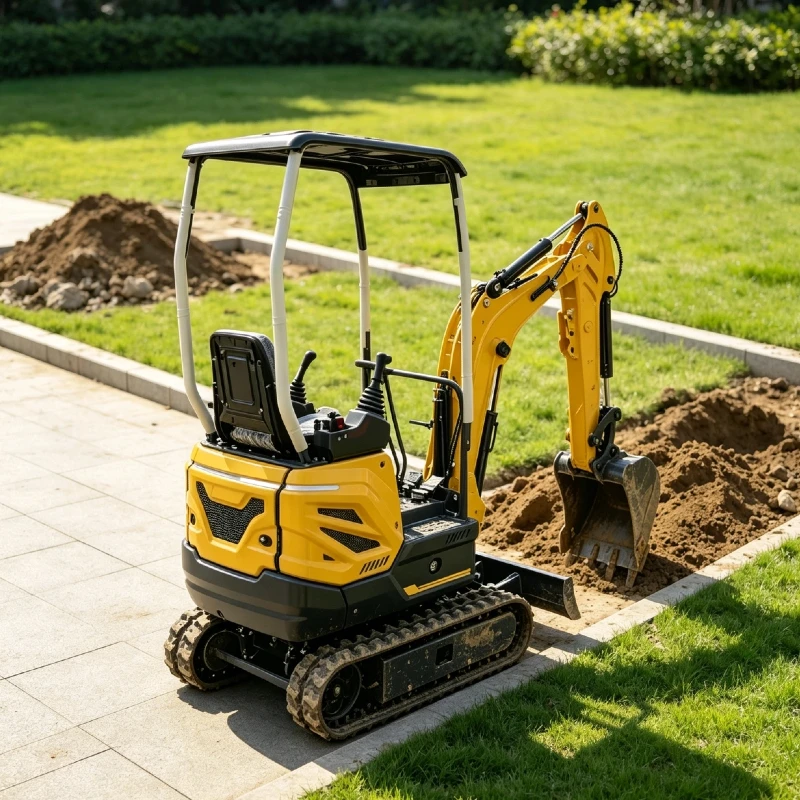 Small Crawler Excavator Customized Digging Range Durable Bucket For Garden And Farm Construction Projects CE EPA Certified