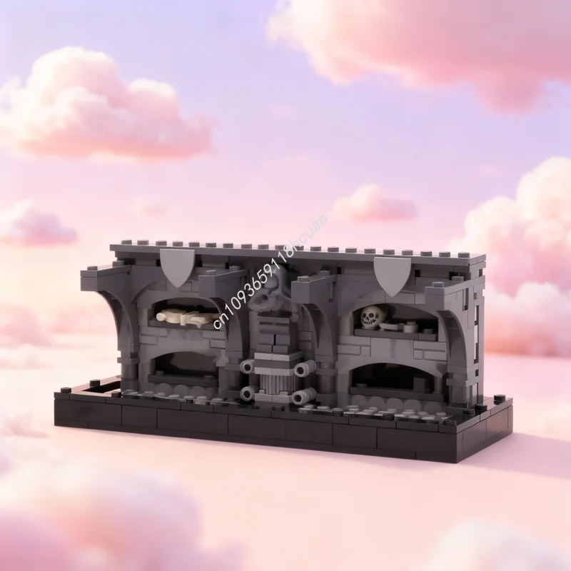 

374pcs MOC The Paupers Catacombs Castle Fantasy Era Model Building Blocks Architecture Toy Festival Gift Education Brick