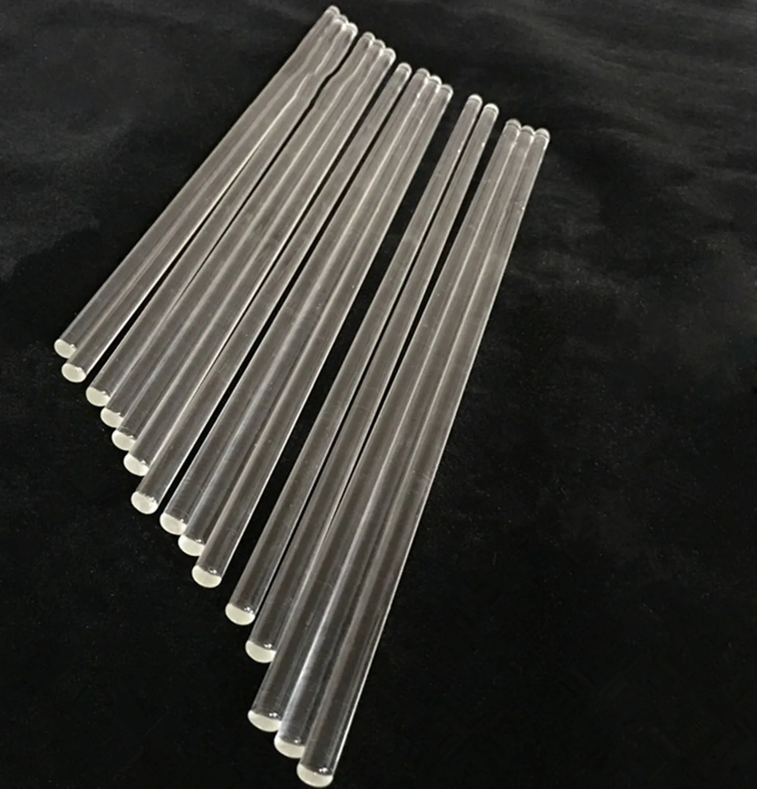 10pcs Lab Glass Stirring Rods 6mm 7mm Diameter 200/250/300/350mm Length Borosilicate High Resistant Stirrer for Chemistry Lab