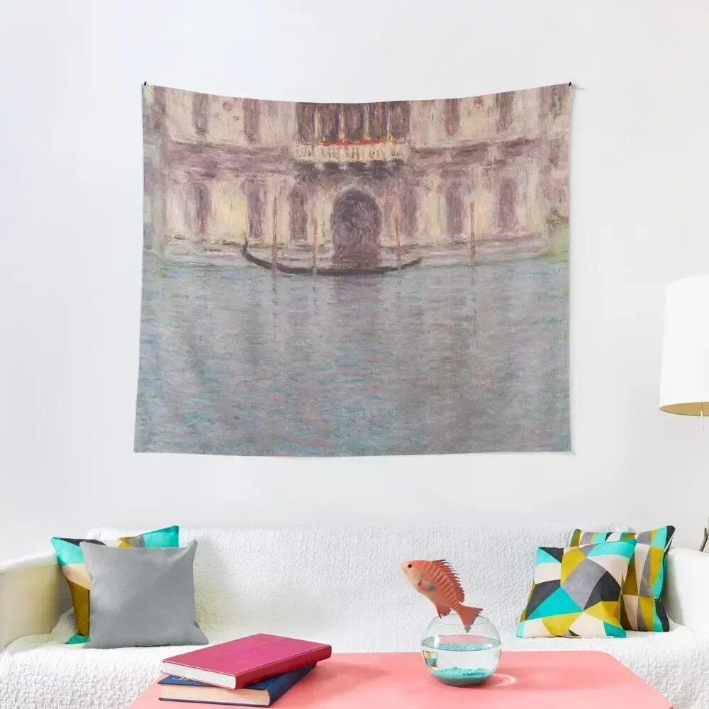 Claude Monet - Palazzo Contarini, Venice Tapestry Room Aesthetic Decor Wall Hanging Tapestry