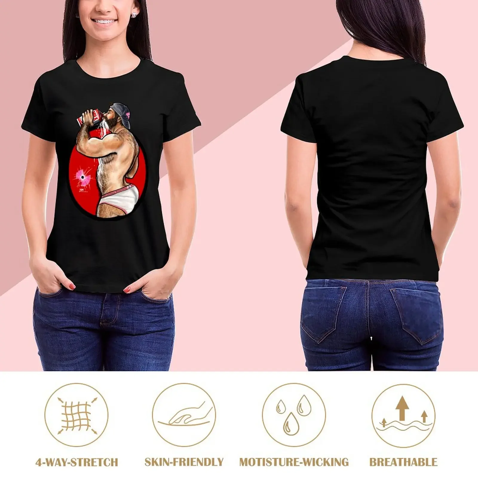 Bullethole Thirsty: Milk does a booty good - Undies T-Shirt shirts graphic tees kawaii clothes t-shirt dress for Women plus size