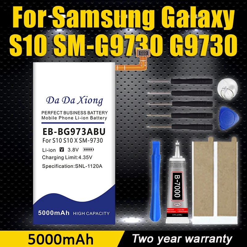 Brandneuer EB-BG973ABU 5000 mAh Akku für Samsung Galaxy S10 S10 X SM-G9730 SM-G973 G973F G973U G973W Mobiltelefon + Werkzeug
