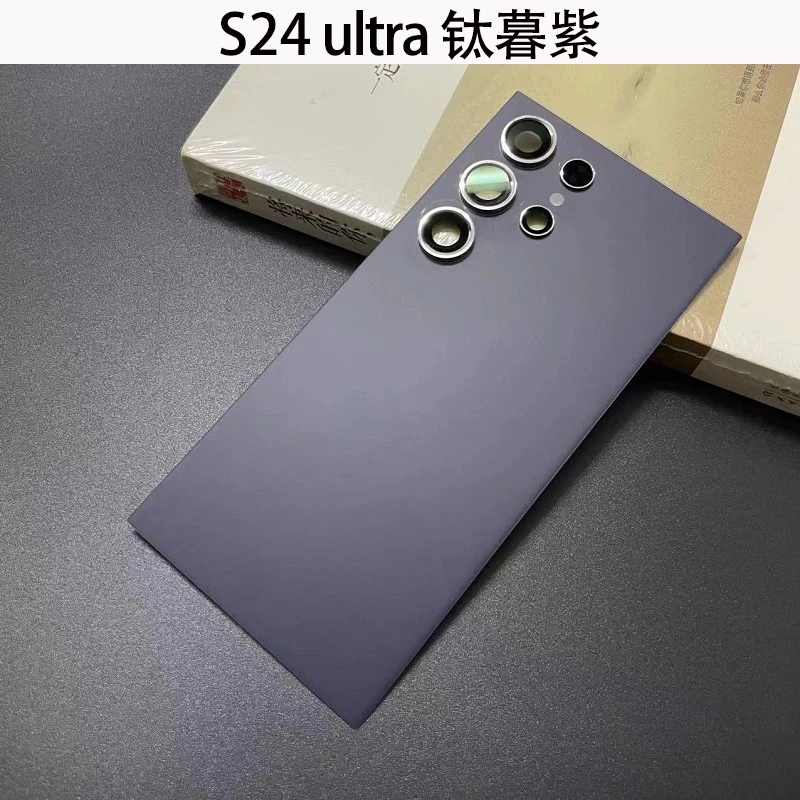 Glazen achterkant voor Samsung S24 Ultra 5G Achterdeur Vervanging Harde batterijbehuizing Achterbehuizing