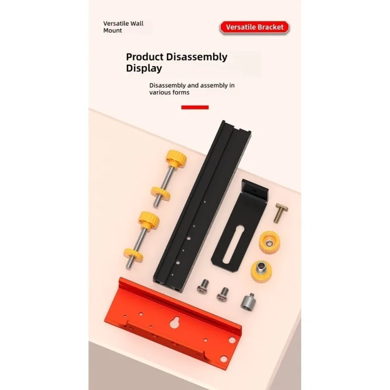 A34R Magnetic Laser Level Wall Mount Bracket Adjustable Height Fine-Tuning Support Rod For Infrared Leveling Tool