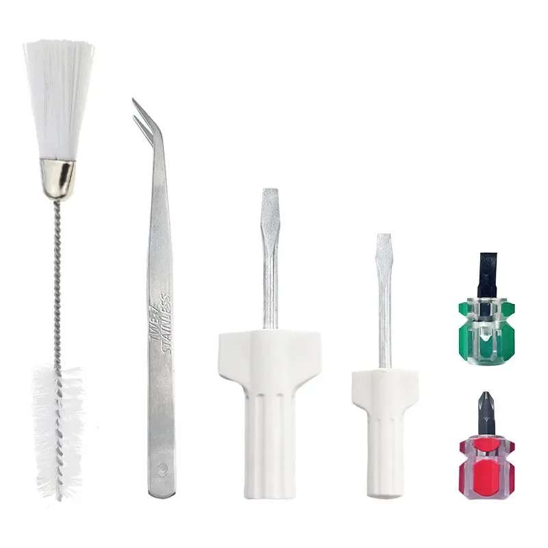 

New 6pcs/set Sewing Screwdriver Cleaning Brush Sewing Dust Cleaning Tweezers Flat Mouth Sewing Accessories Supplies