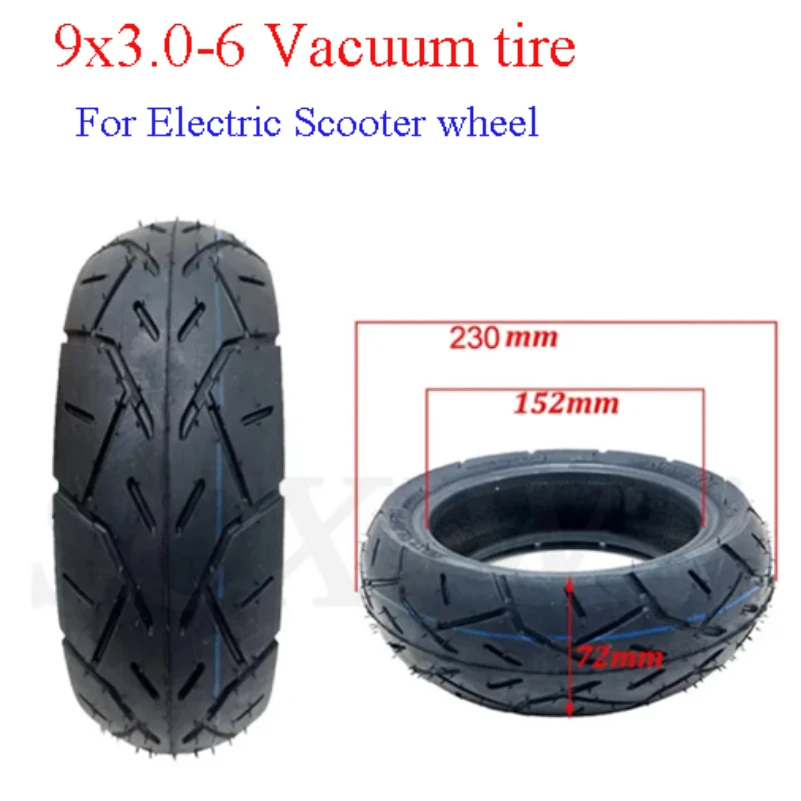 

9x3.0-6 Vacuum Tyre 9 Inch 9x3.00-6 Tubeless Tire for Electric Scooter, Mini Motorcycle Parts